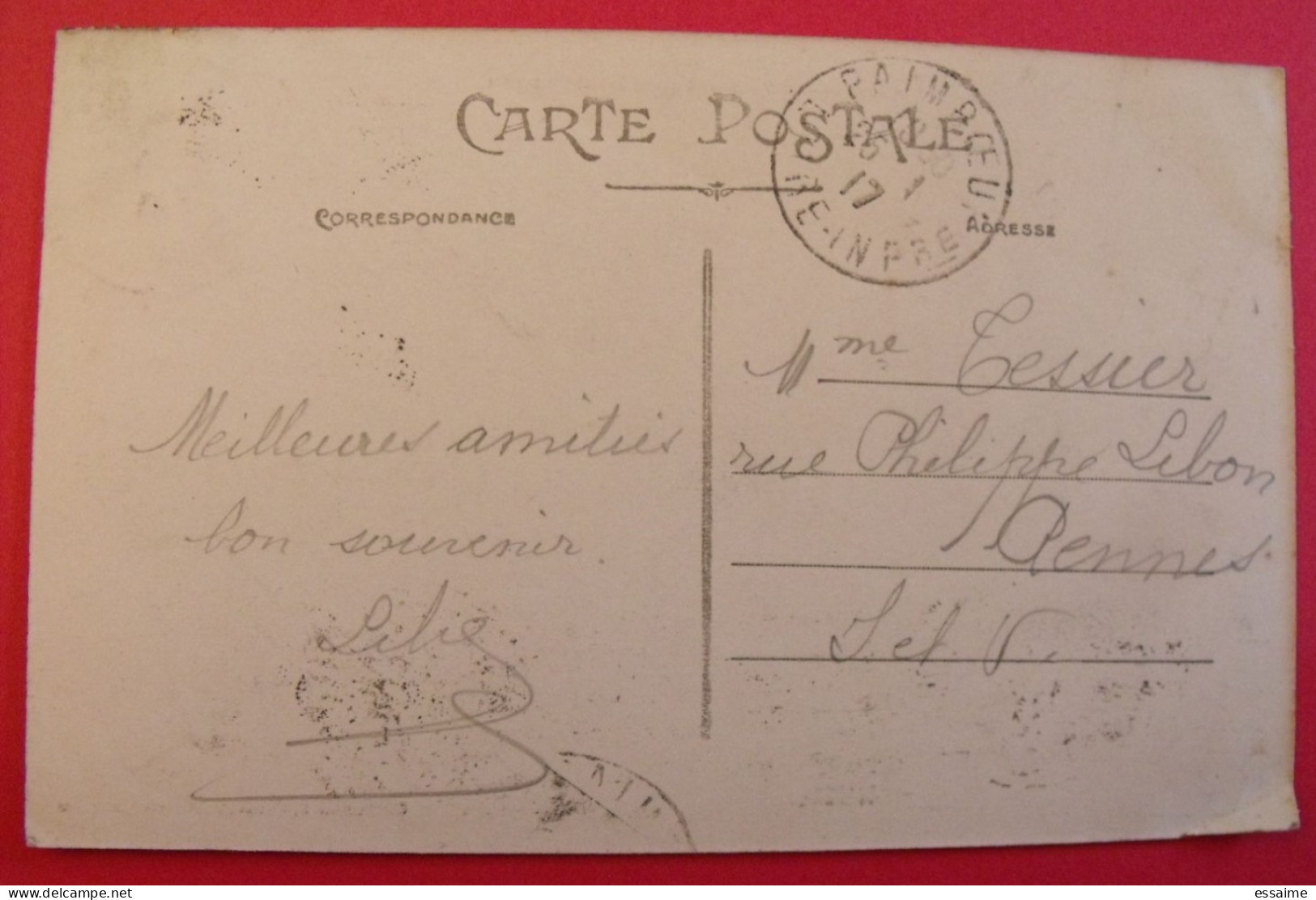 Carte Postale Loire Atlantique (Inférieure) 44. Paimboeuf. L'embarcadère Du Bateau De Saint-Nazaire - Paimboeuf