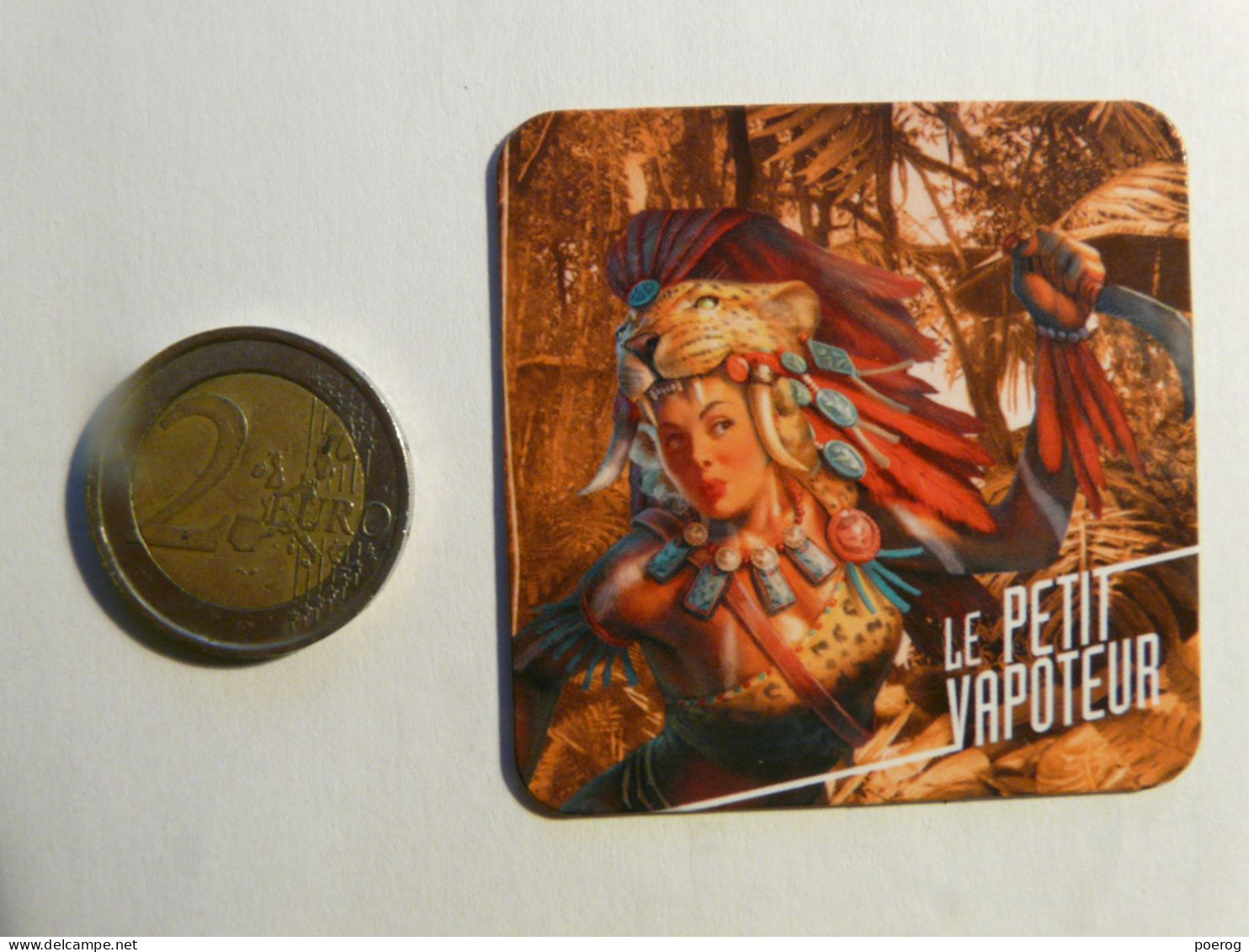 MAGNET PUBLICITAIRE - PIN-UP INCA - LPV LE PETIT VAPOTEUR PINUP SEXY FEMME AIMANT - Pubblicitari