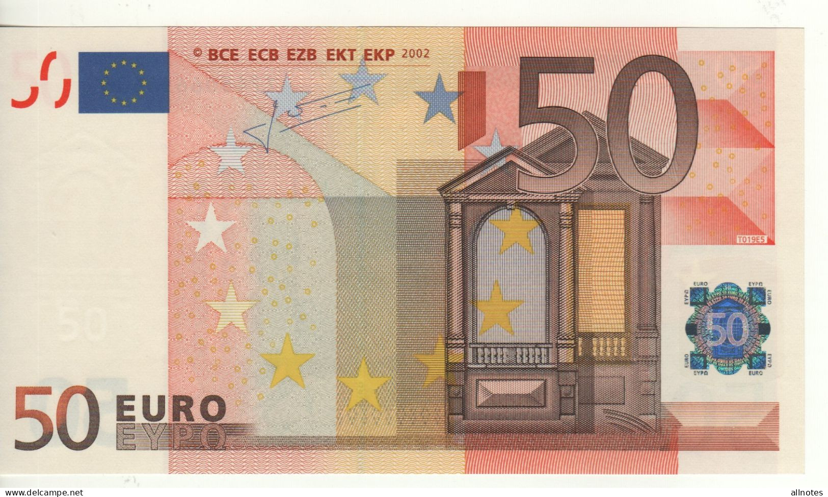 50 EURO  "Z"  BELGIO   Firma Trichet     T 019 E5   Z7  /   FDS   -   UNC - 50 Euro