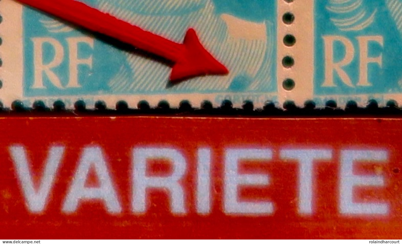 R712/158 - TYPE MARIANNE DE GANDON - 1948 - (PAIRE) N°807 TIMBRES NEUFS** - VARIETE >>> Tache Sur Le Cou - Unused Stamps