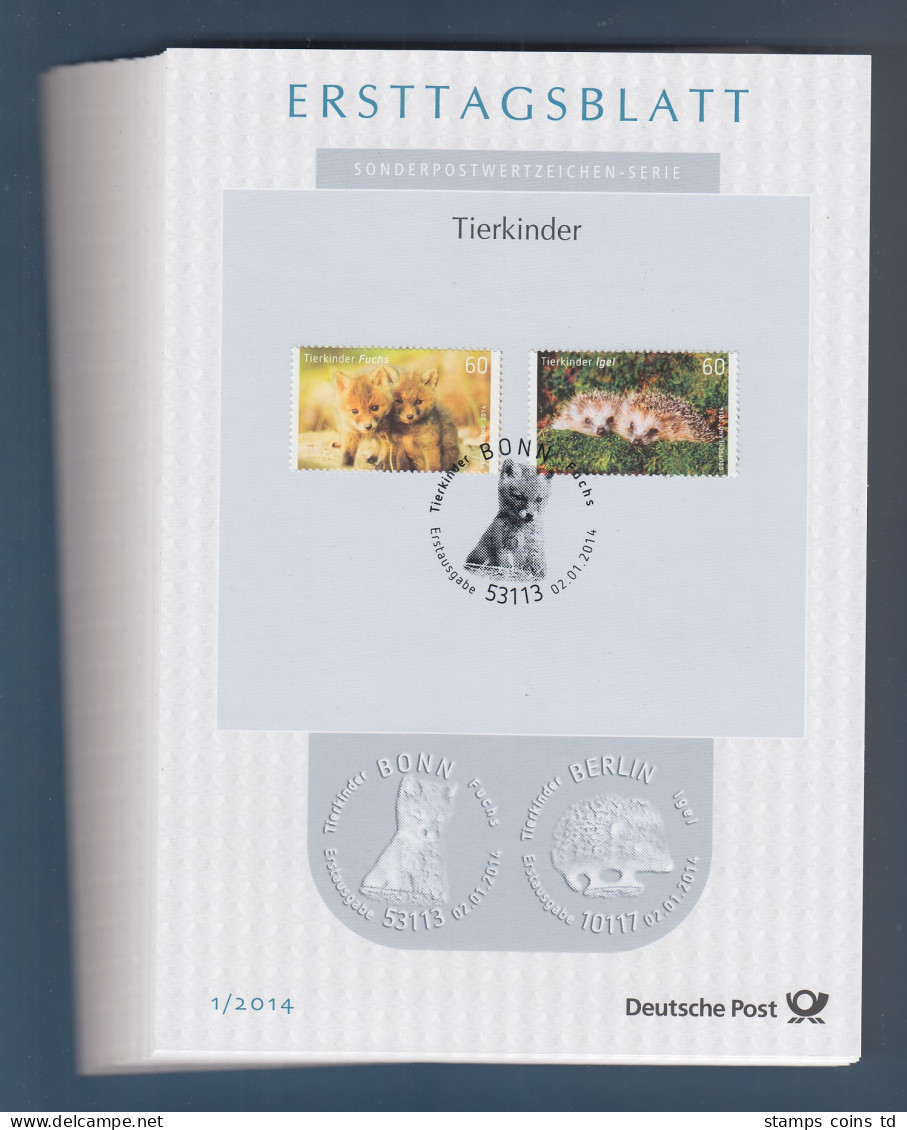 Bundesrepublik Ersttagsblatt ETB-Jahrgang 2014 Komplett - Sammlungen