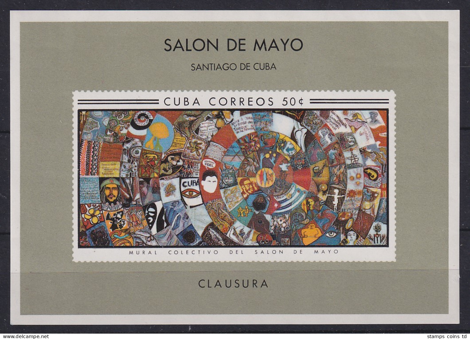 Kuba / Cuba  1967 Salon De Mayo Havanna  Mi.-Nr. Block 31 ** - Other & Unclassified