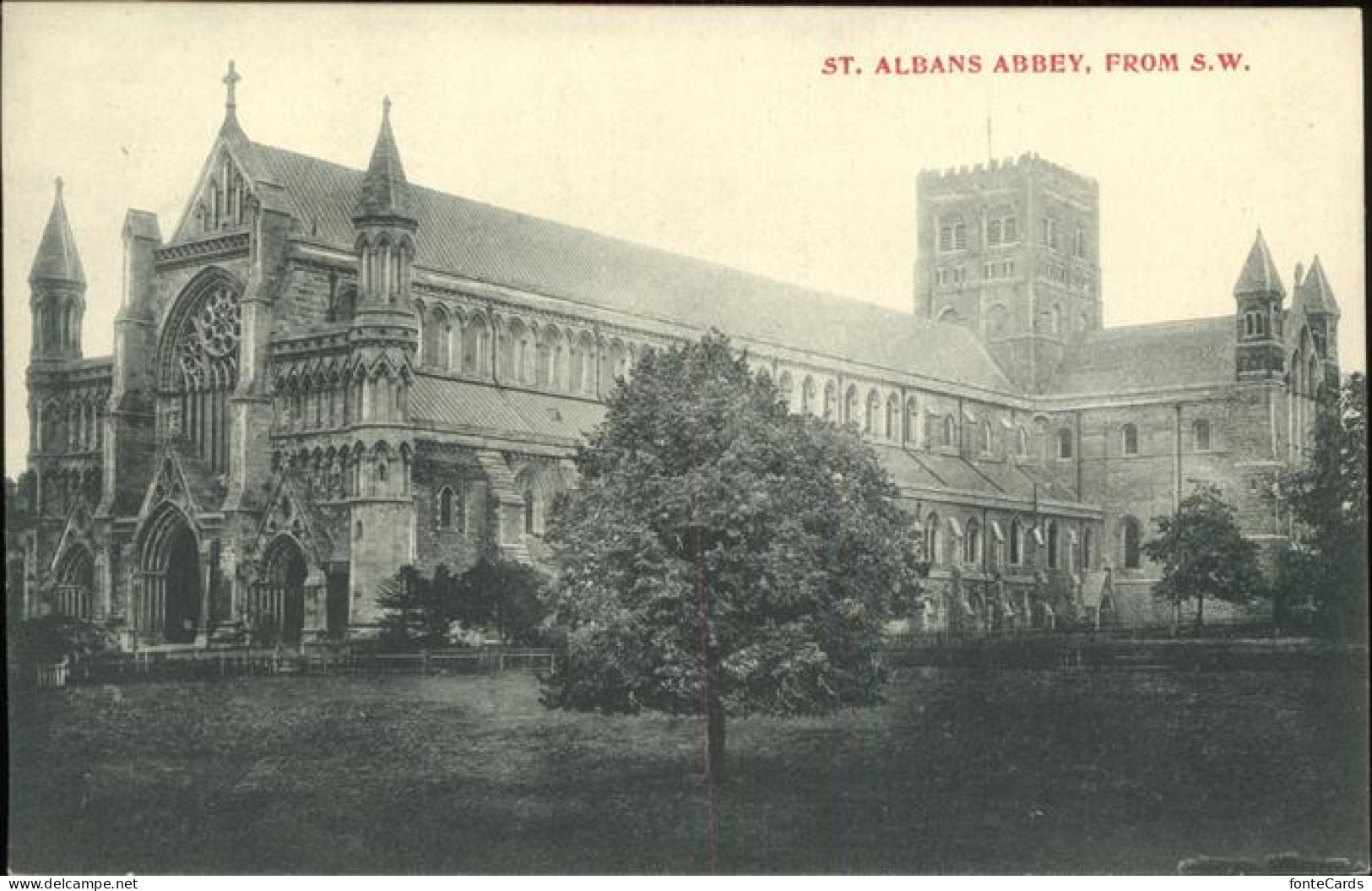11384319 St Albans Abbey From S. W. St Albans - Hertfordshire