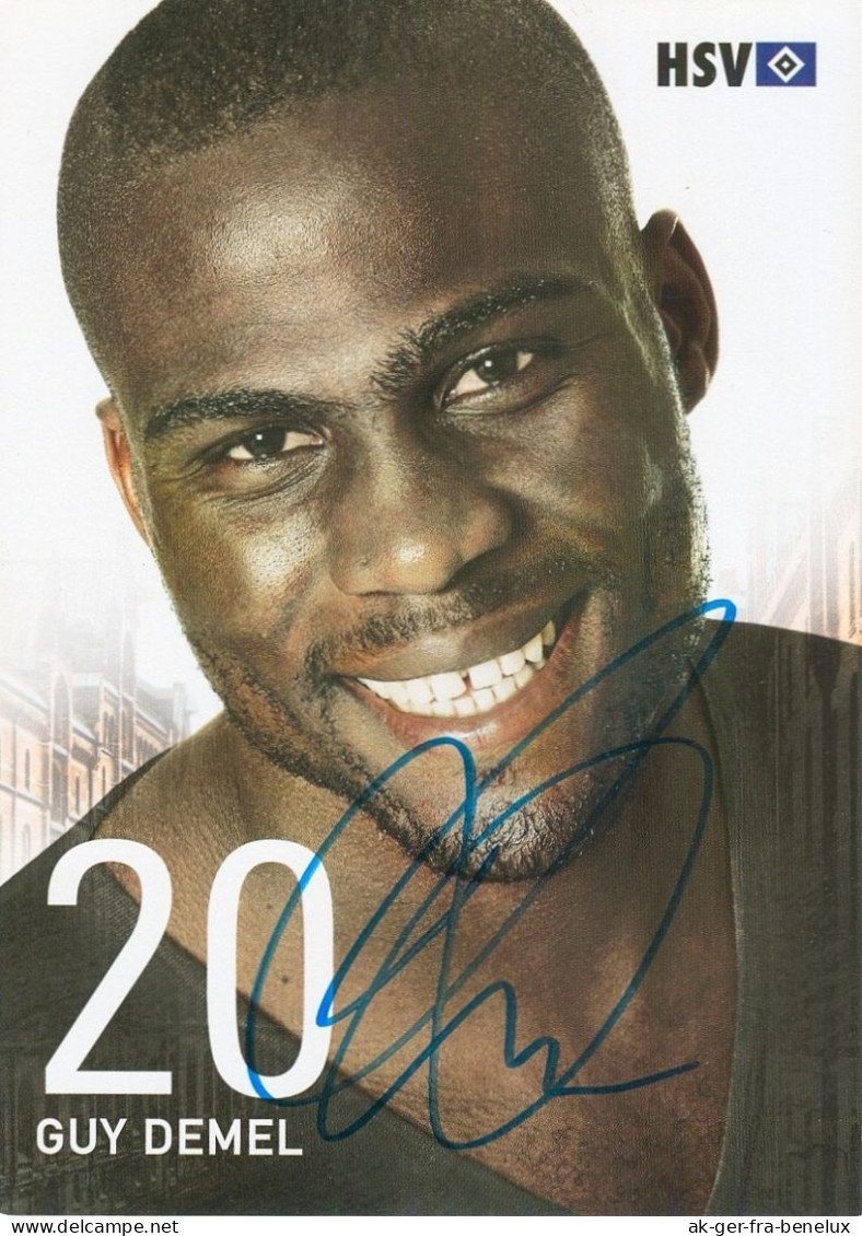 AK Guy Demel Hamburger SV 08-09 HSV BVB Borussia Dortmund West Ham United FC Dundee Olympique Nîmes Red Star Paris FIF - Autographes