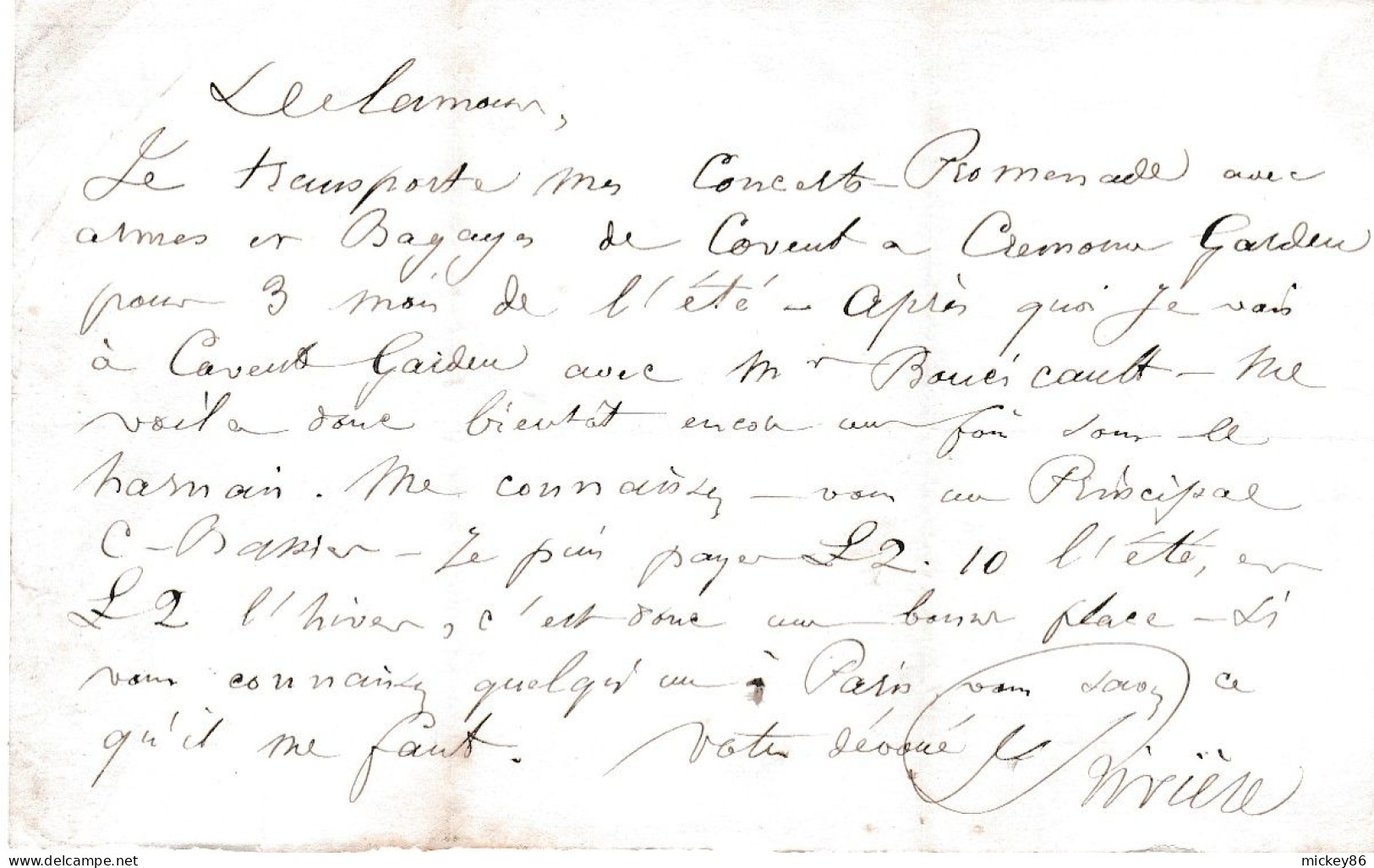 Grande-Bretagne--1872--lettre De LONDON-W  Pour  Oxford Street.....timbre Seul Sur Lettre....cachet Du 2 FEV 72 - Covers & Documents