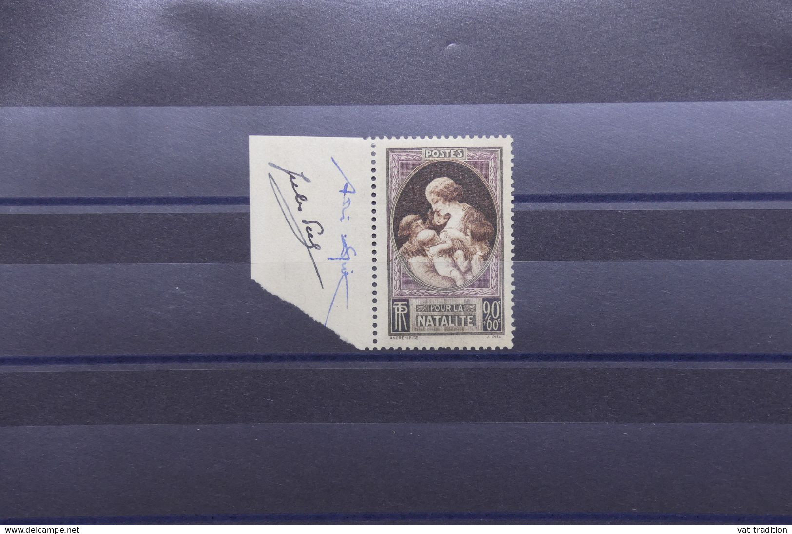 FRANCE - N° 441 ** Signé Par Le Graveur André SPITZ Sur Bord De Feuille - Rare - A 935 - Unused Stamps