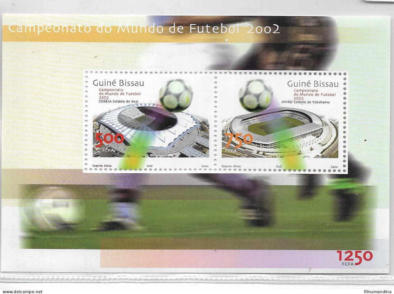 #9193 GUINEA BISSAU 2002 SPORTS FOOTBALL SOCCER WORLD CUP COREA SEUL MNH - Lesotho (1966-...)