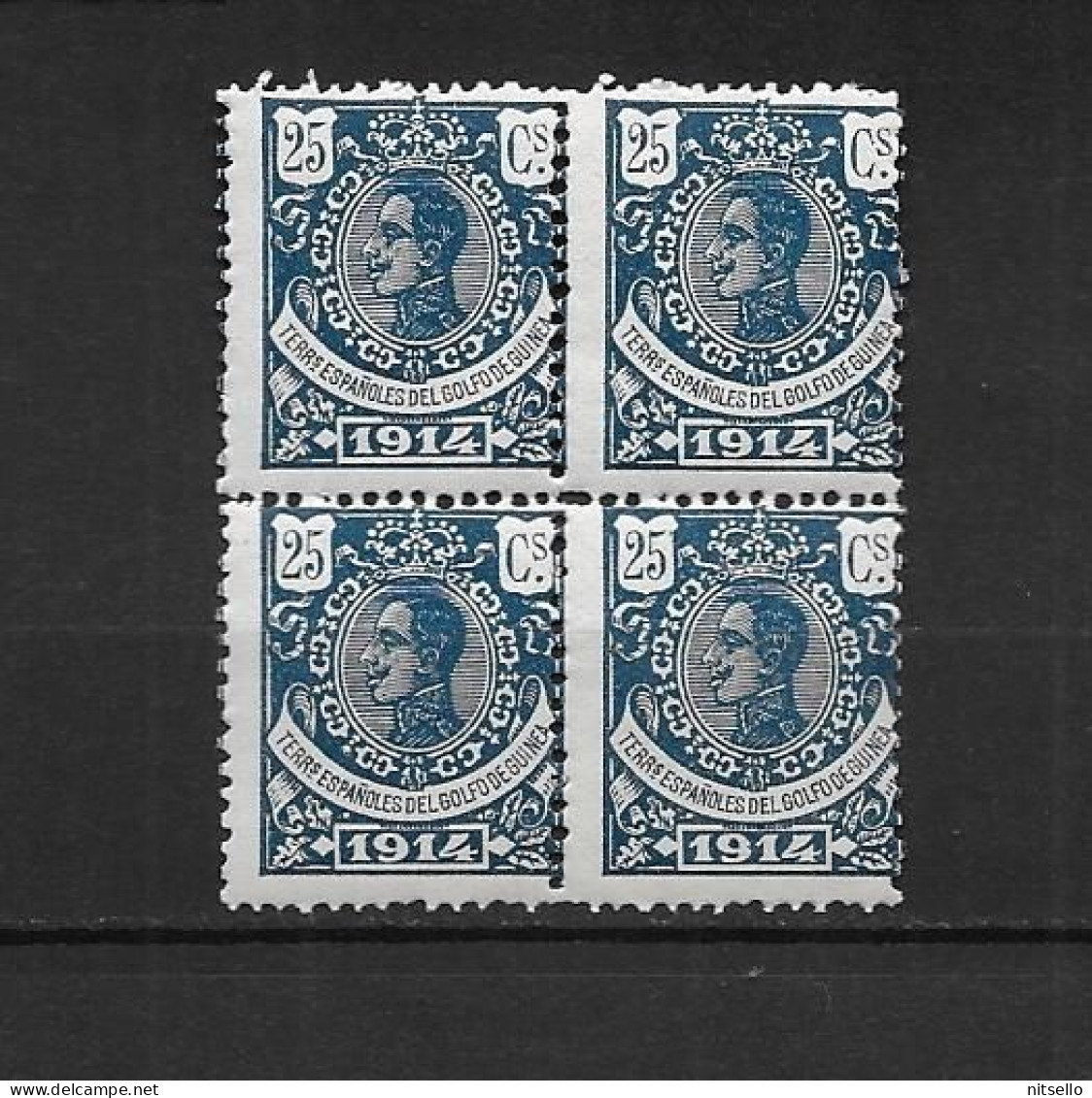 LOTE 2173  /// (C030) GUINEA  1914  EDIFIL Nº 104 ** MNH BLOQUE DE 4           ¡¡¡ OFERTA - LIQUIDATION - JE LIQUIDE !!! - Guinea Espagnole