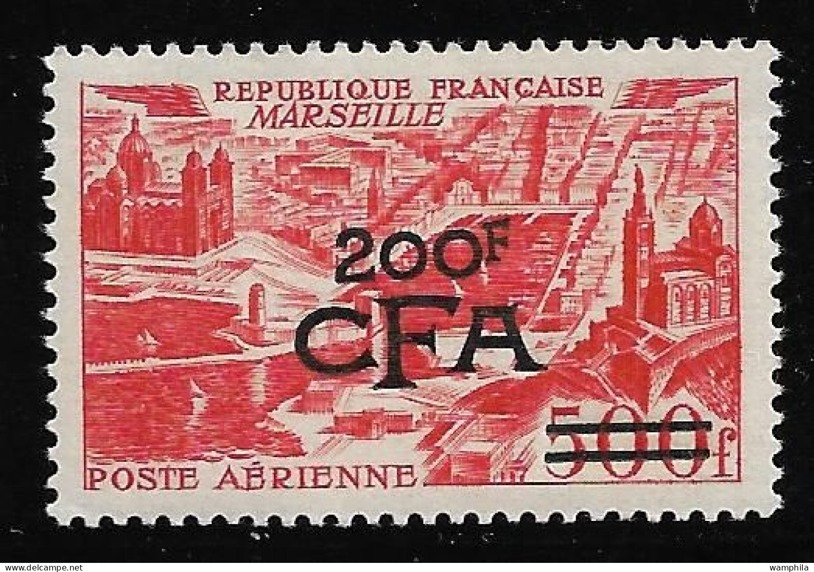 Réunion 1949 P.A N°50**, Vues Stylisées. Marseille. Cote 75€ - Airmail