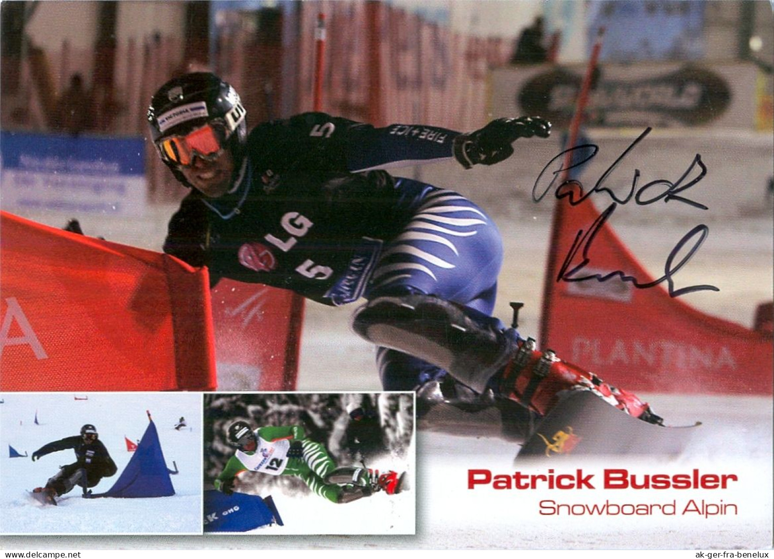 Autogramm AK Snowboarder Patrick Bussler Aschheim In Bayern Lenggries Olympia Olympionike] Snowboarding Deutschland - Autogramme