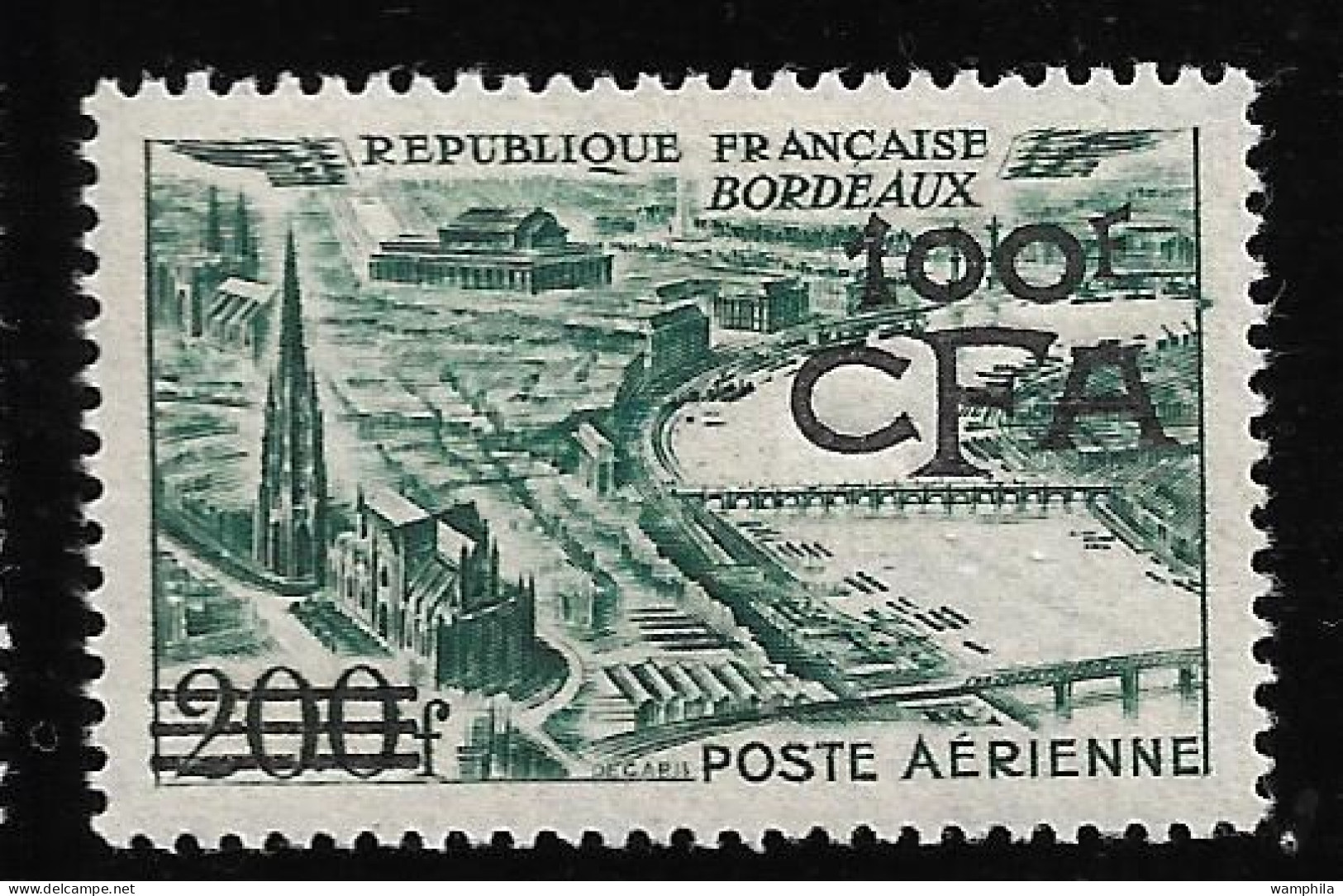 Réunion 1949 P.A N°49*, Vues Stylisées. Bordeaux. Cote 90€ - Luchtpost