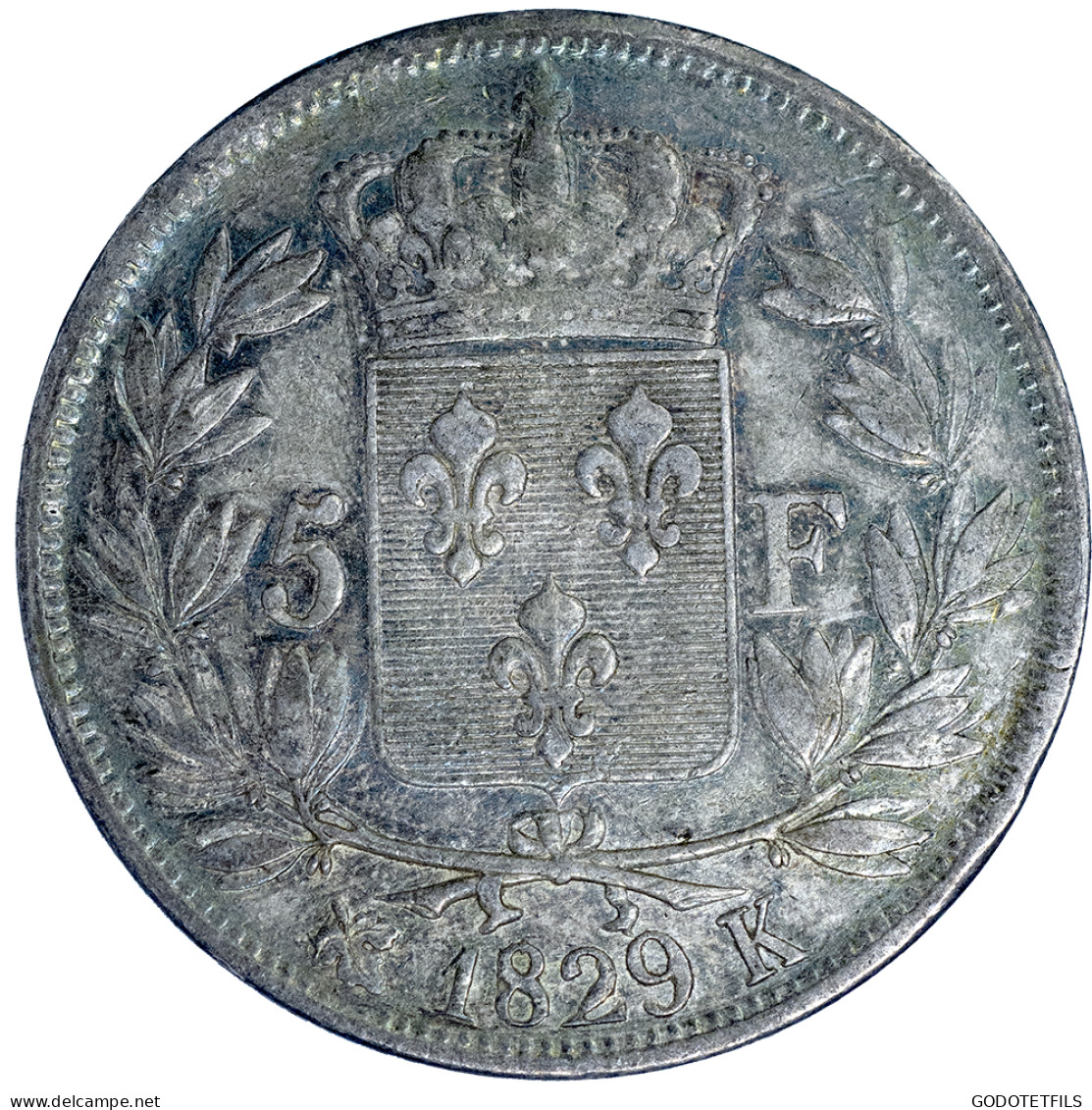 Charles X-5 Francs 1829 Bordeaux - 5 Francs