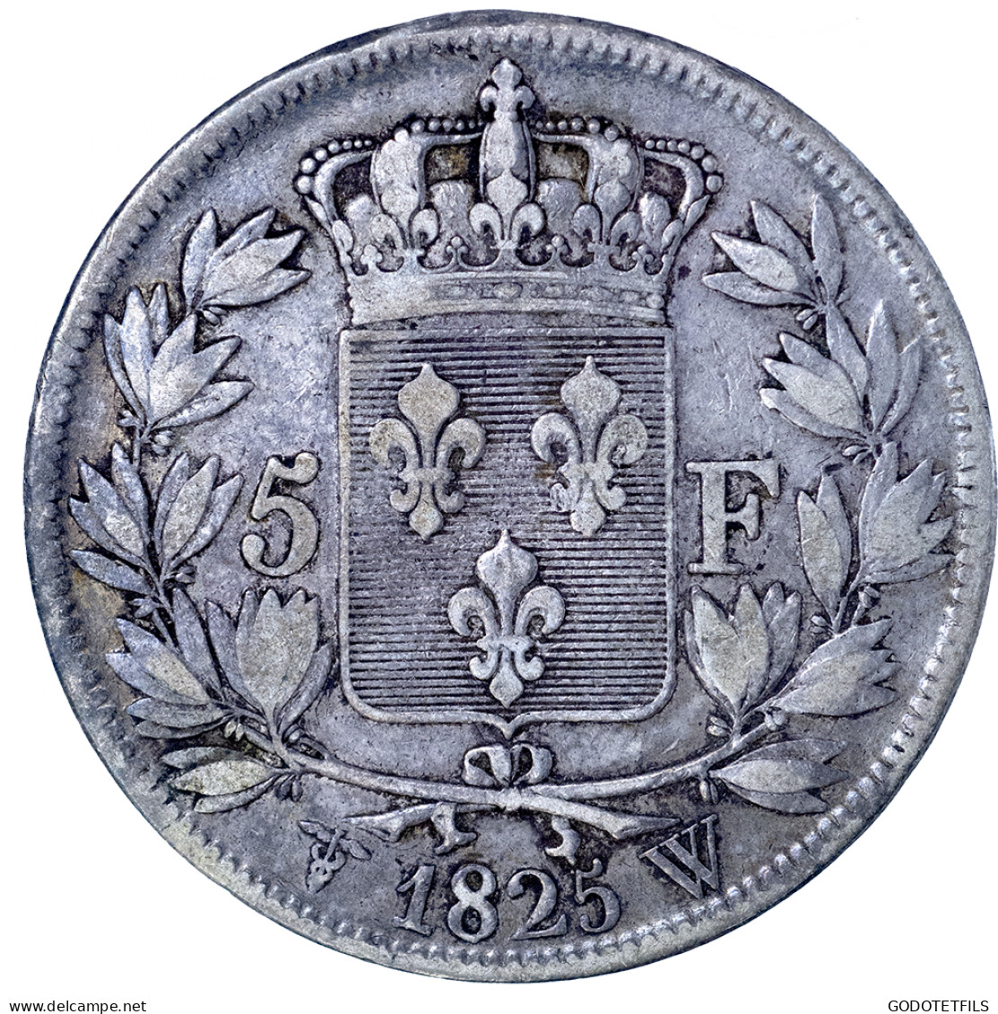 Charles X-5 Francs 1825 Lille - 5 Francs