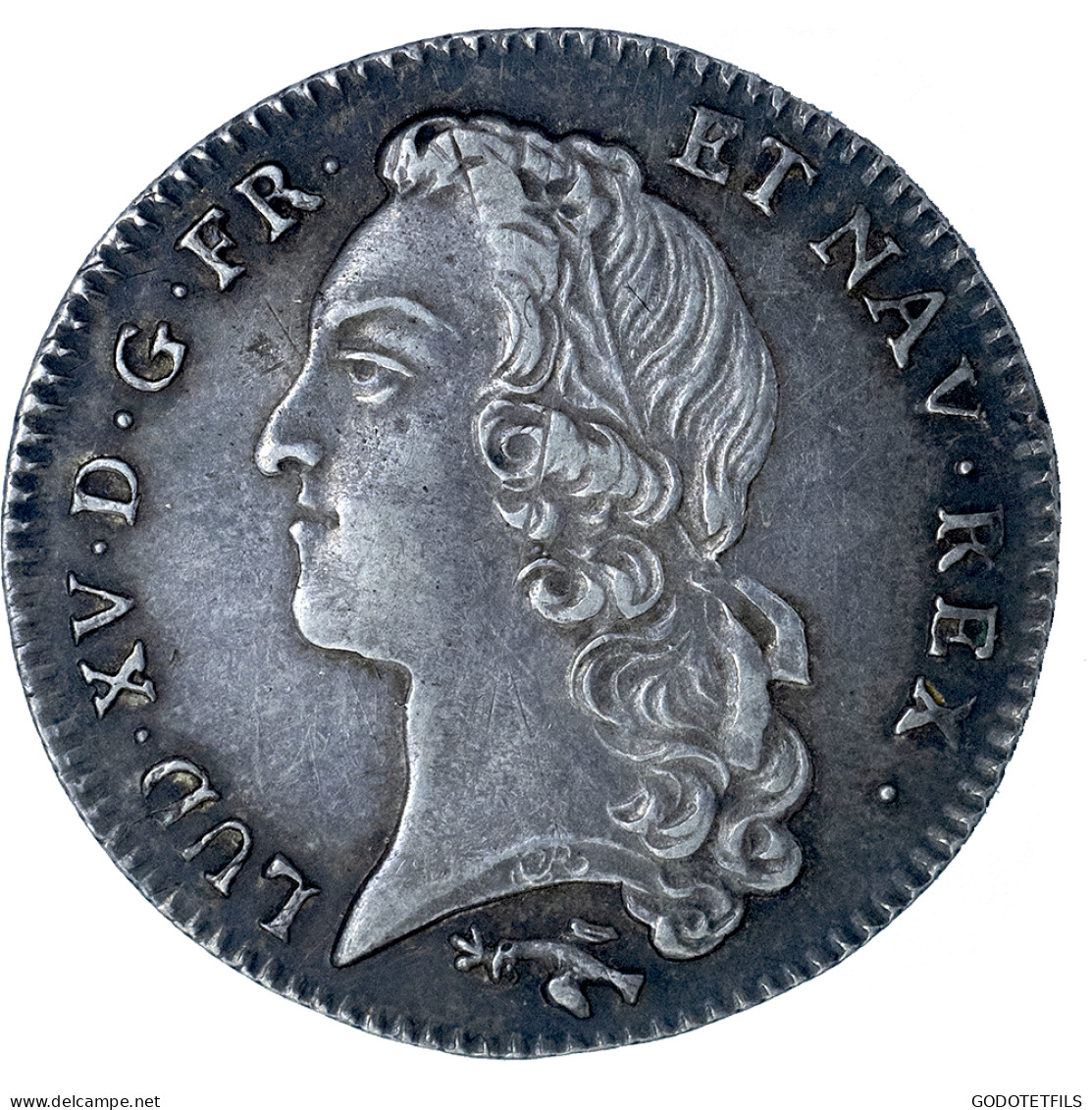 Louis XV-Cinquième D&#039;écu Aux Branches D&#039;olivier 1771 Besançon - 1715-1774 Luigi XV Il Beneamato