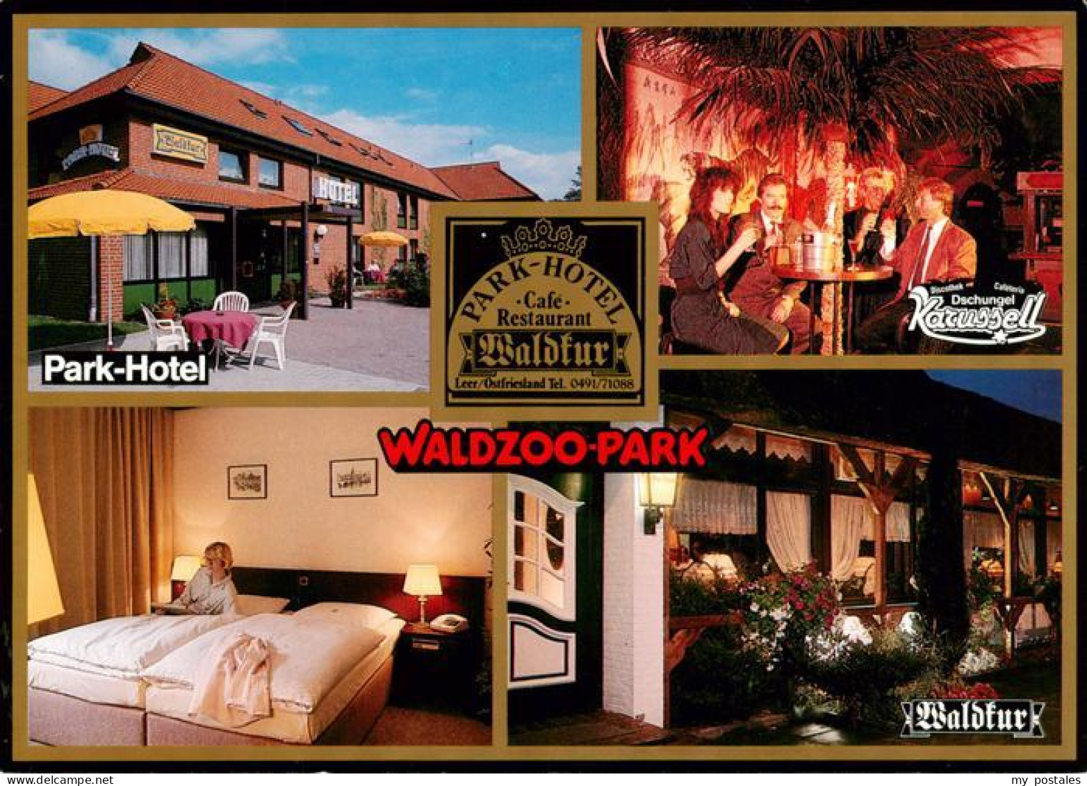 73950238 Leer_Ostfriesland Parkhotel Café Restaurant Waldkur Waldzoo-Park - Leer