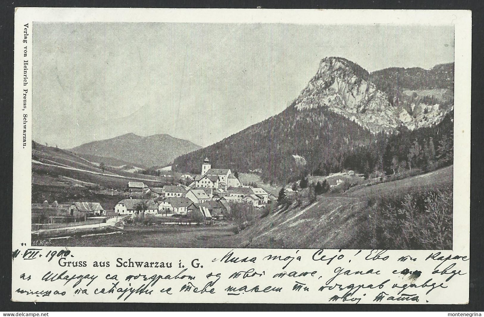 SCHWARZAU Im Gebirge - Panorama - Ed. Heinrich Preuss - 1900 Old Postcard (see Sales Conditions) 09635 - Neunkirchen