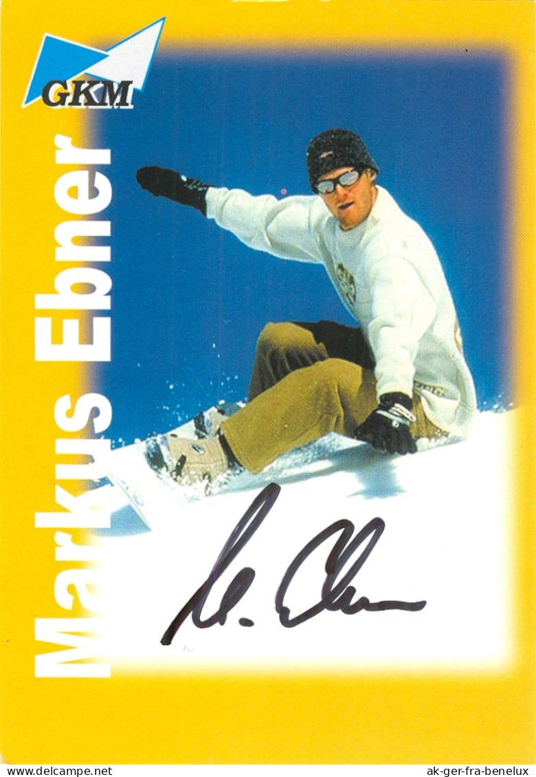 Autogramm GKM-AK Snowboarder Markus Ebner Ingolstadt Bayern Snowboarding Olympia Olympionike Olympic Winter Games - Autogramme