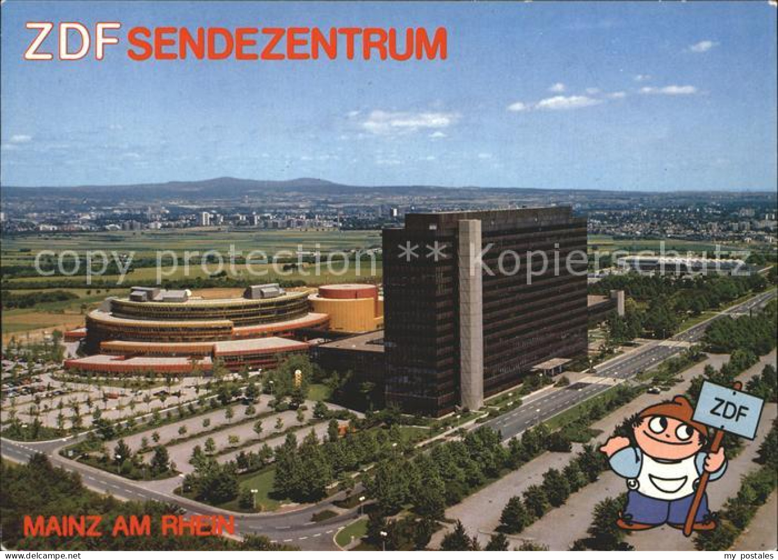 72296964 Mainz Rhein ZDF Sendezentrum Mainzer Lerchenberg Mainzelmaennchen Flieg - Mainz