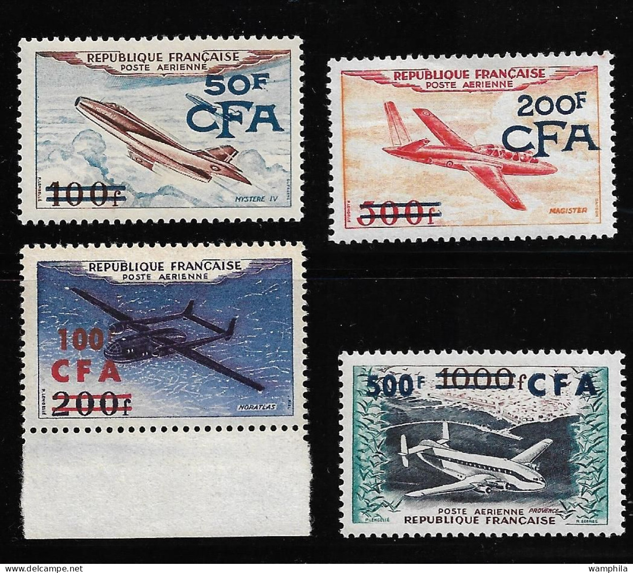 Réunion 1954 P.A N°52/55**. Série Des Prototypes Cote 115€ - Aéreo