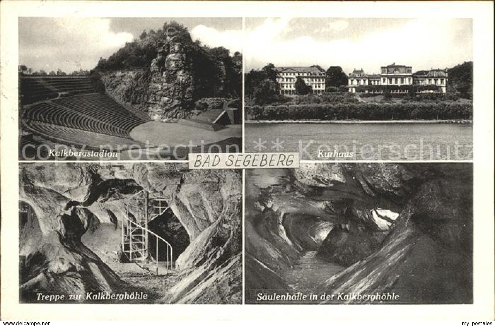 72296305 Bad Segeberg Kahlbergstadion Kurhaus Treppe Saeulenhalle Kalkberghoehle - Bad Segeberg