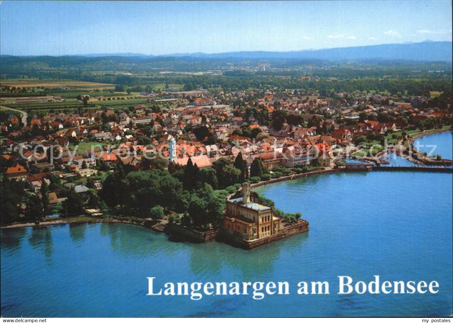 72286700 Langenargen Bodensee Fliegeraufnahme Mit Schloss Montfort Langenargen - Langenargen