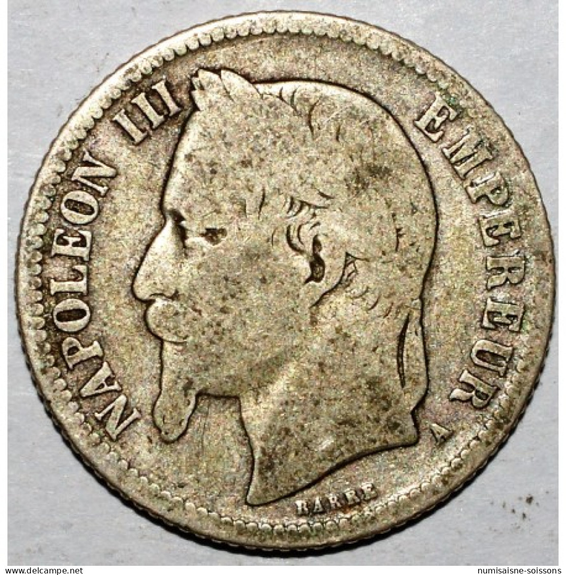 GADOURY 463 - 1 FRANC 1866 A TYPE NAPOLEON III Tête Laurée - TB - KM 806.2 - 1 Franc