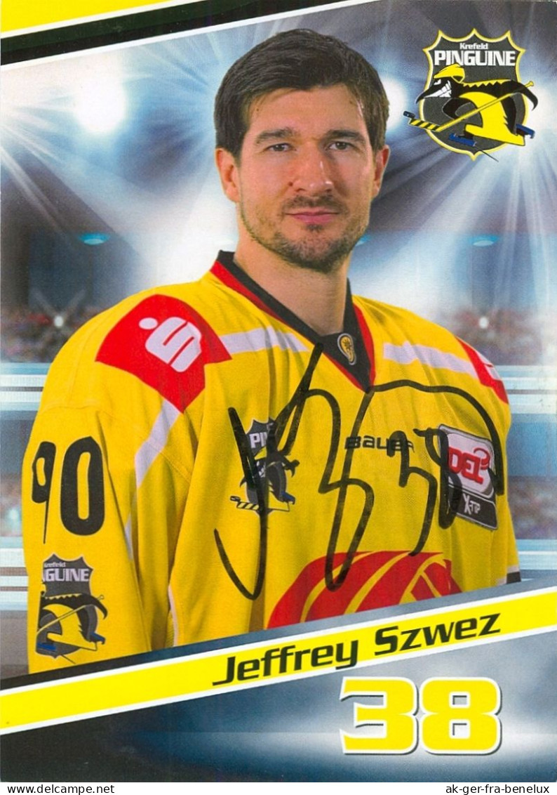 AK Jeffrey Jeff Szwez Krefeld Pinguine 15-16 Augsburger Panther ERC Ingolstadt Belfast Giants Dresdner Eislöwen Espoo - Wintersport