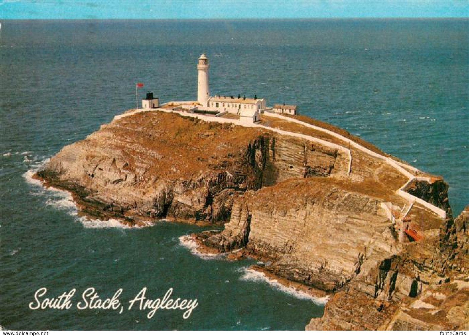 73950118 Anglesey_Wales South Stack Lighthouse Aerial View - Sonstige & Ohne Zuordnung