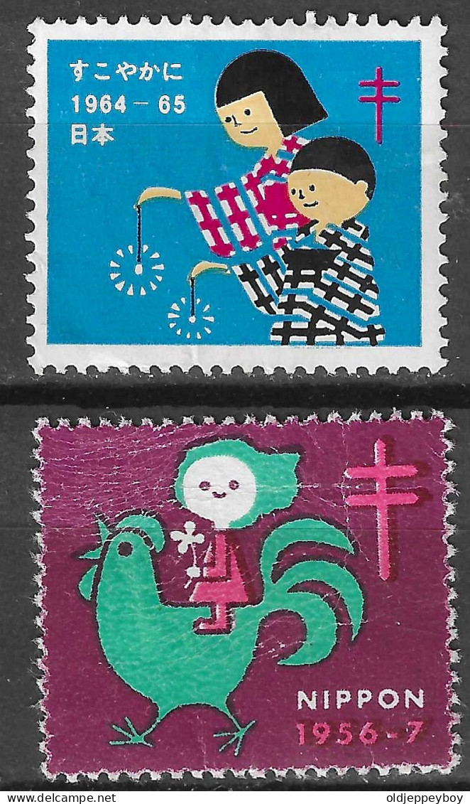 Japan  NIPPON  1956-57  1964-65 VIGNETTE CINDERELLA  TB SET OF 2 - Other & Unclassified