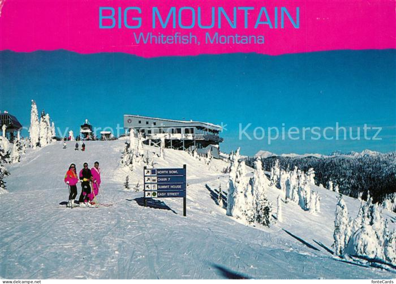 73361301 Whitefish Ski Area Big Mountain - Autres & Non Classés