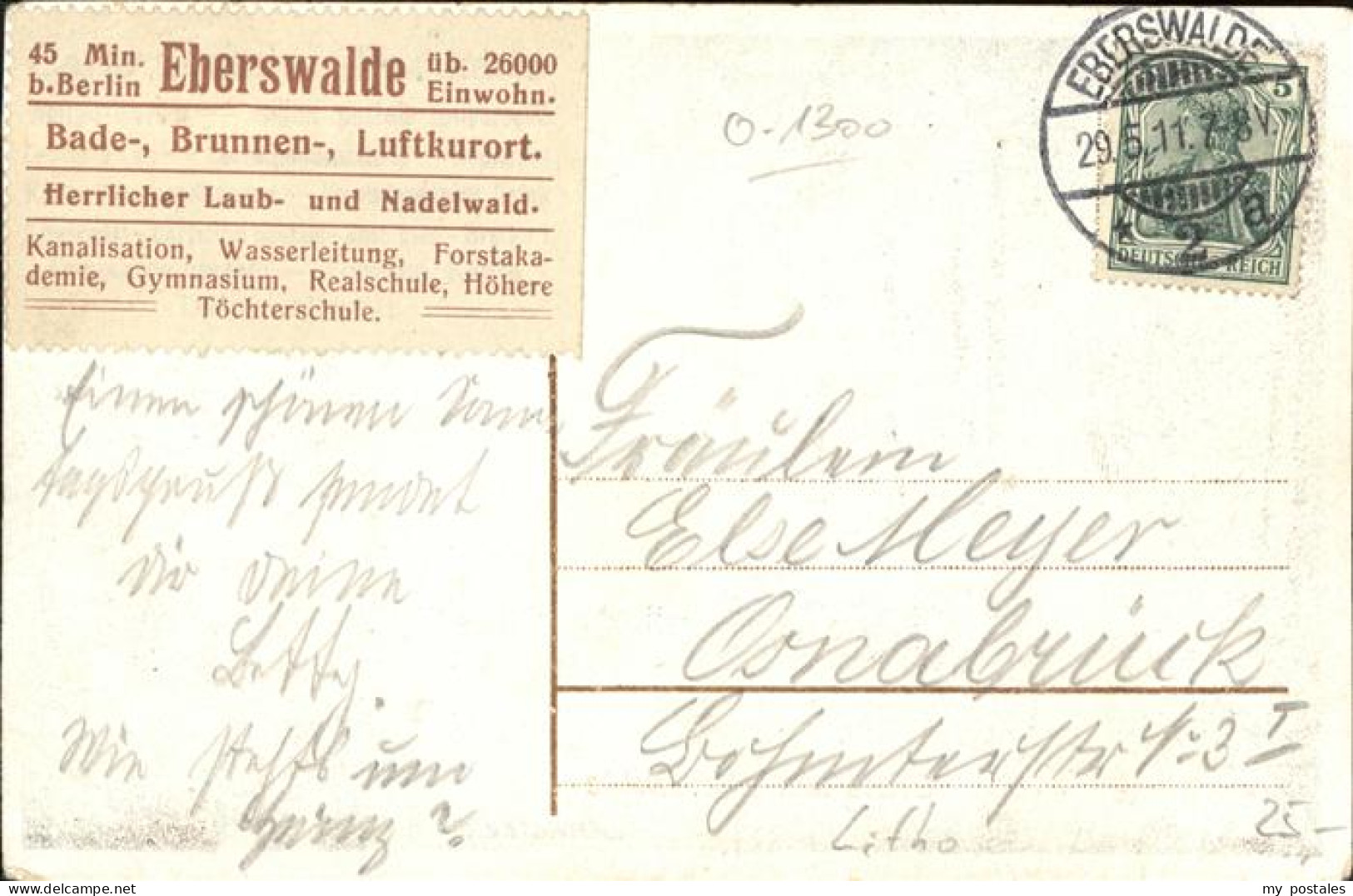 41403084 Eberswalde Schwaerzetal Kuenstlerkarte Eberswalde - Eberswalde