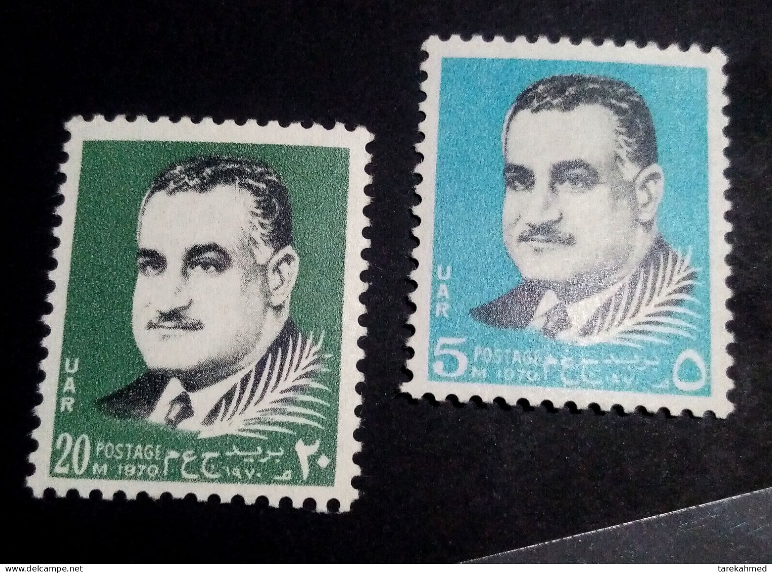 EGYPT 1970 - PRESIDENT GAMAL NASSER MRMORIAL STAMPS ISSUE COMPLETE SET  , SG # 1078/79, MNH . - Neufs