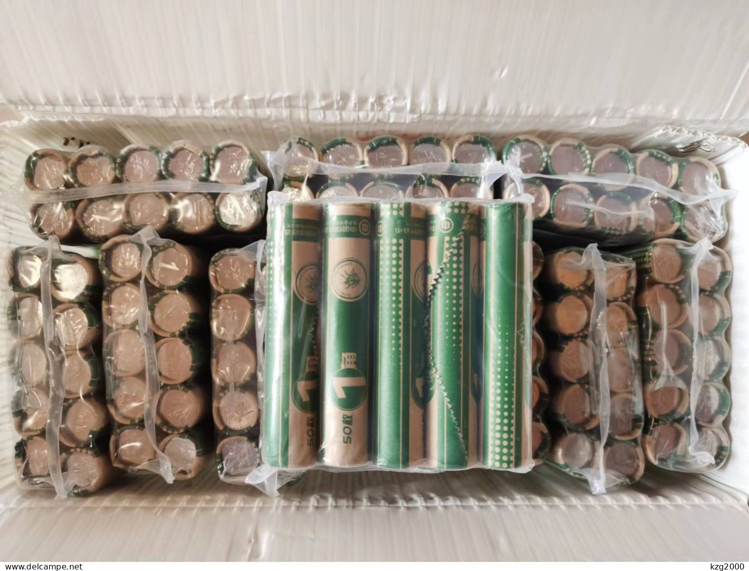 China Coin 2021  RMB 10 Fen  10 Cent  Steel Core Nickel Plating  10 Rolls X 50sets  = 500 Sets  500 Coins  500Pcs  1.6KG - Chine