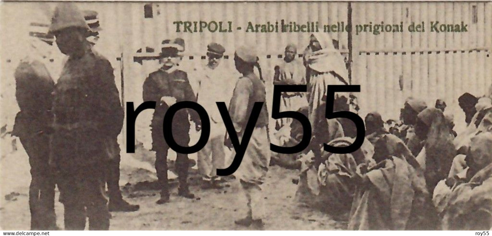 Colonie Italiane Colonia Italiana Libia Tripoli Arabi Ribelli Nelle Prigioni Del Konak (cart.babycard 4x8.5/v.retro) - Libië