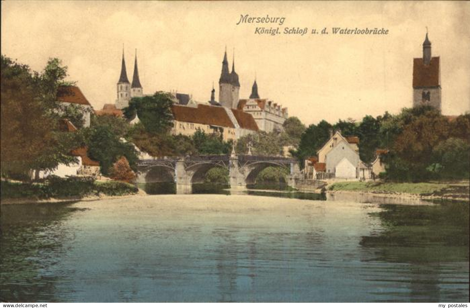 41402076 Merseburg Koenigliches Schloss Und Waterloobrucke Merseburg - Merseburg