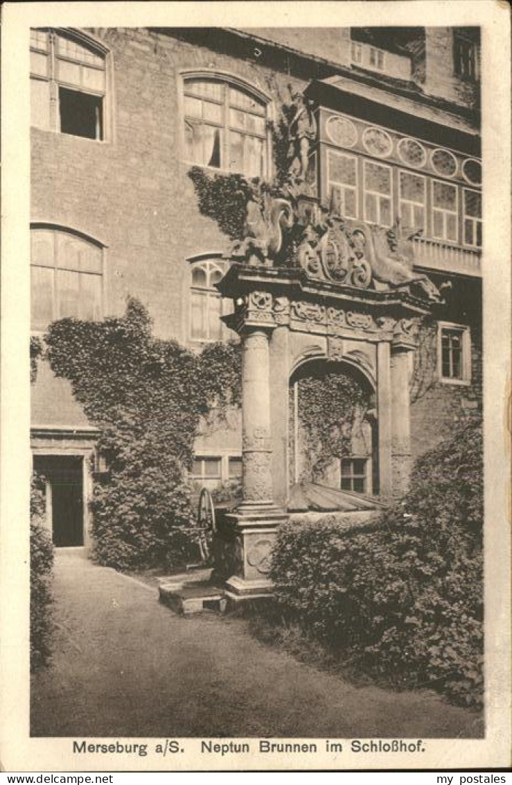 41402032 Merseburg Neptun Brunnen Im Schlosshof Merseburg - Merseburg