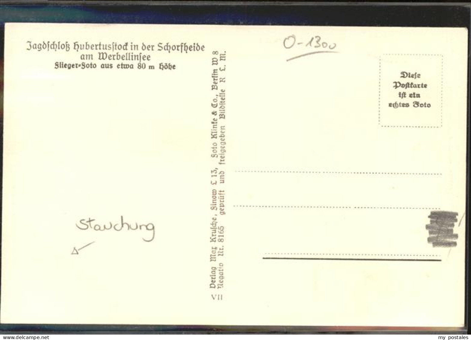 41401961 Eichhorst Eberswalde Jagdschloss Hubertusstock Am Werbellinsee Fliegera - Finowfurt