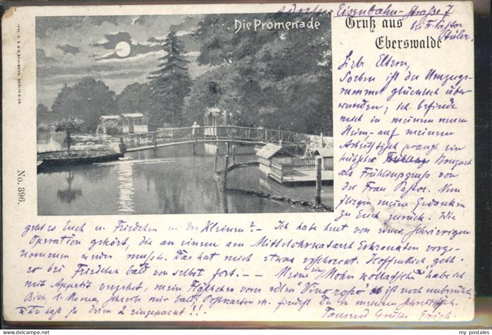 41401956 Eberswalde Promenade Im Mondschein Steg Eberswalde - Eberswalde