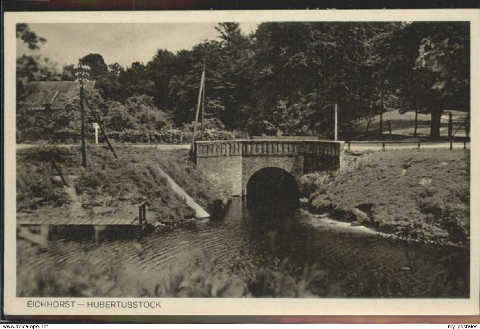 41401832 Eichhorst Eberswalde Am Jagdschloss Hubertusstock Bruecke Schorfheide - Finowfurt