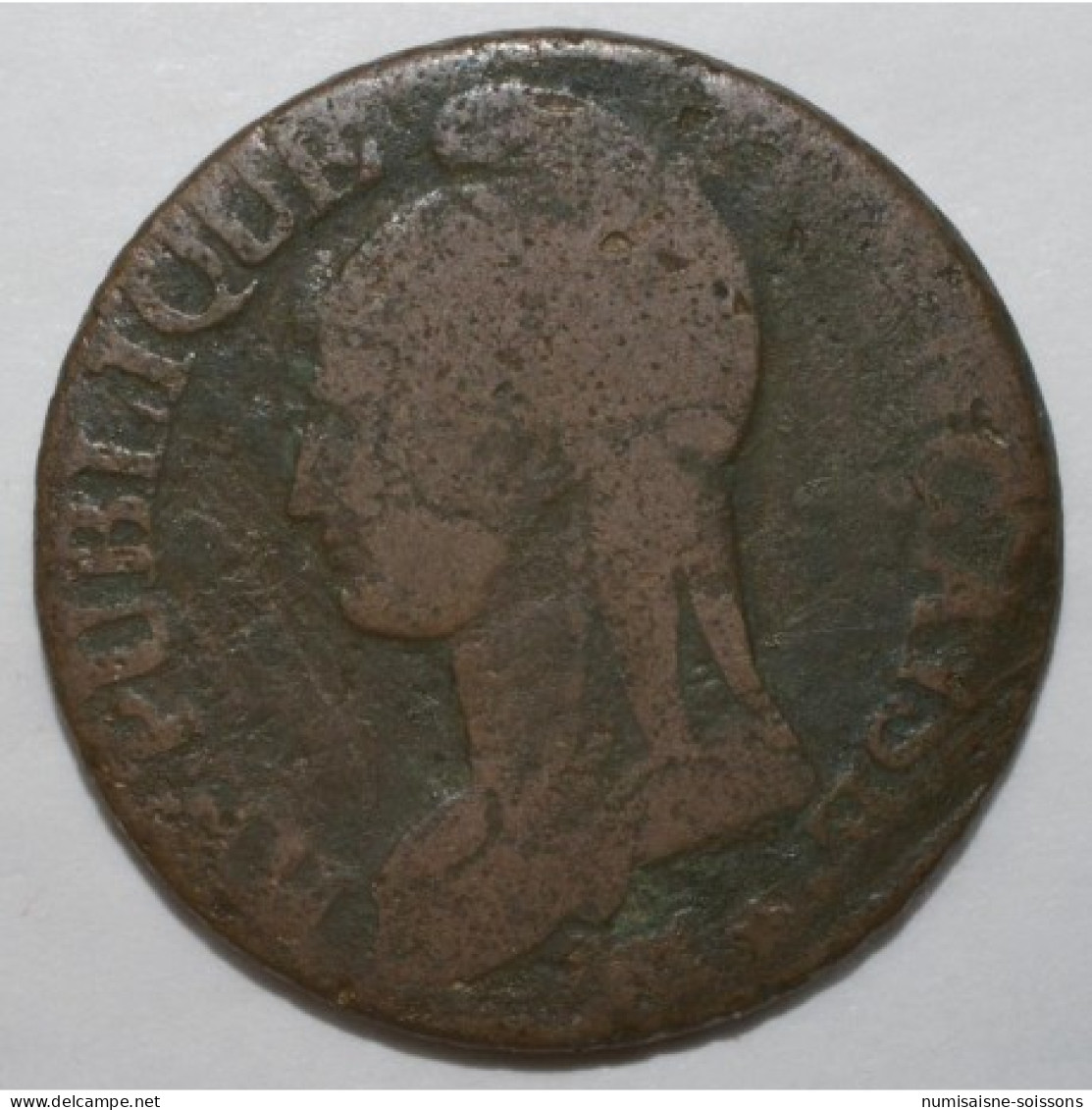 GADOURY 126 - CINQ CENTIMES 1797 AN 6 A Paris TYPE DUPRE - B - KM 640 - 1795-1799 Directoire