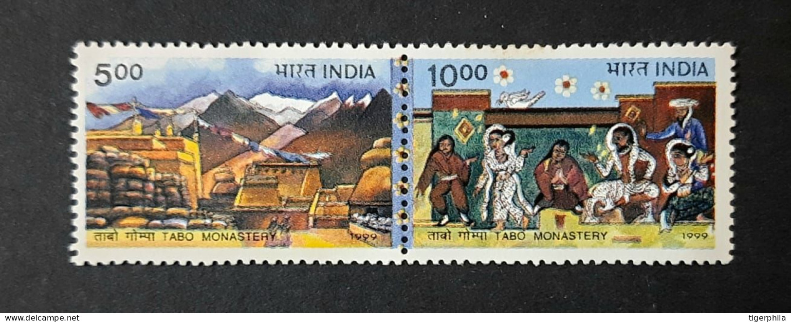 INDIA 1999 Tabo Monastery SETENANT MNH Phila1732 - Ongebruikt