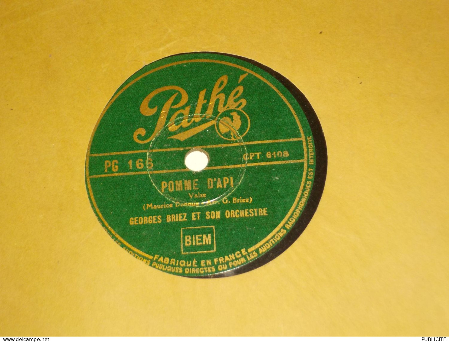 DISQUE 78 TOURS BOOGIE WOOGIE ET VALSE DE  GEORGES BRIEZ 1946 - 78 Rpm - Schellackplatten