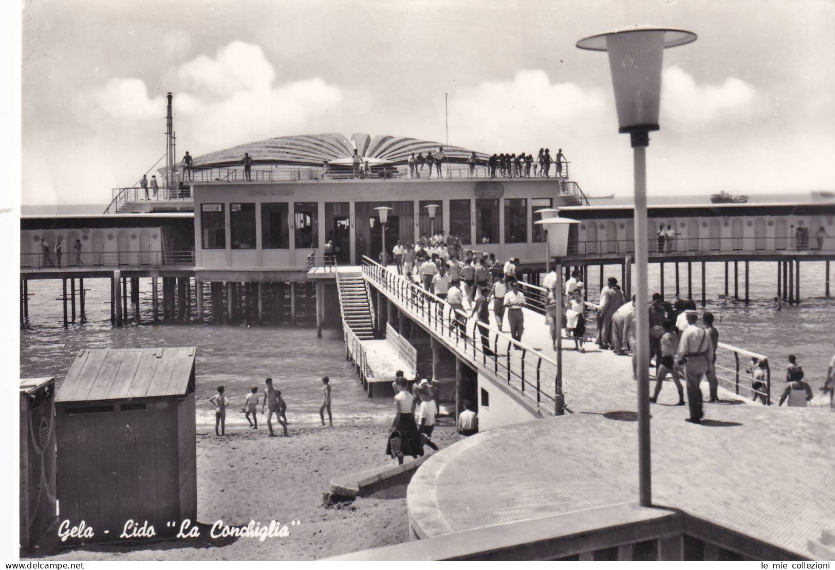 Cartolina Gela ( Caltanissetta ) Lido La Conchiglia - Caltanissetta