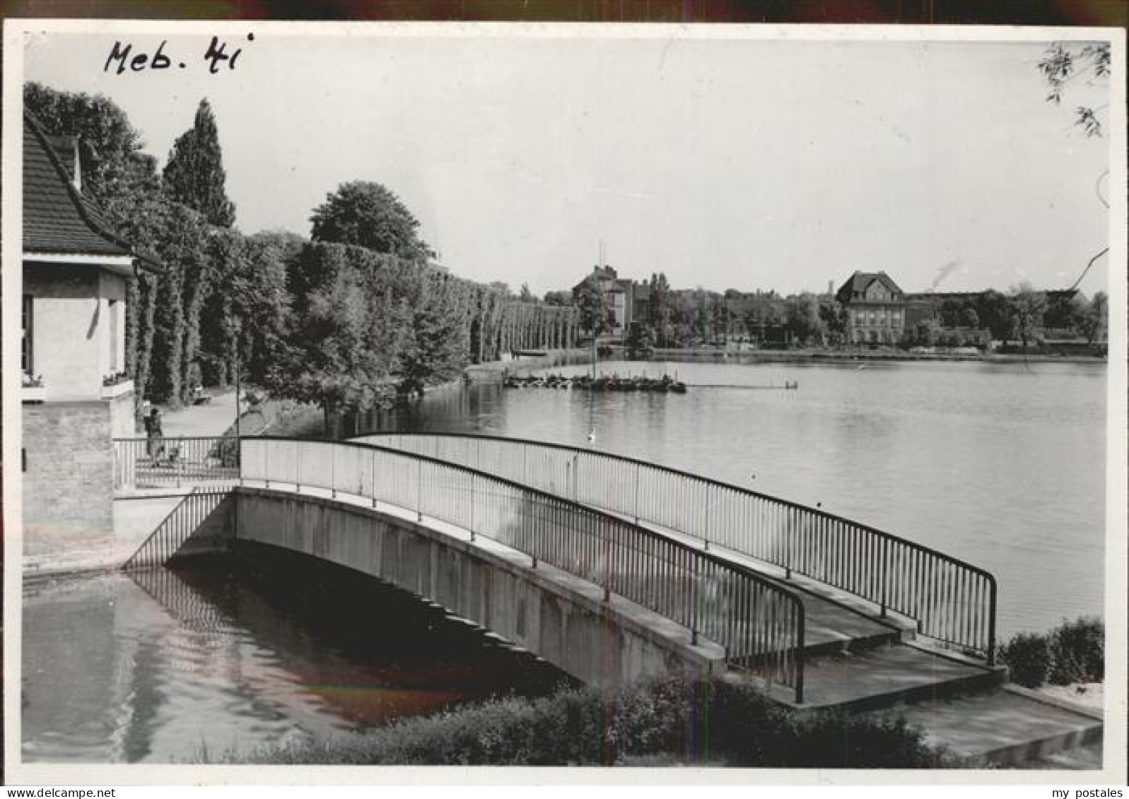 41400630 Merseburg Saale Gotthardteich Bruecke Merseburg - Merseburg