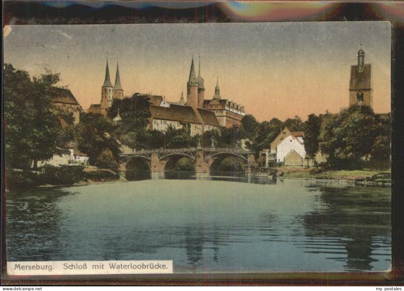 41400445 Merseburg Saale Schloss Waterloobruecke Kirche Merseburg - Merseburg