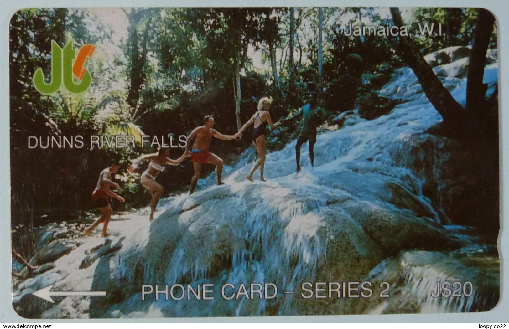 JAMAICA - GPT - Dunns River Falls - Coded Without Control - $20 - Used - Jamaïque