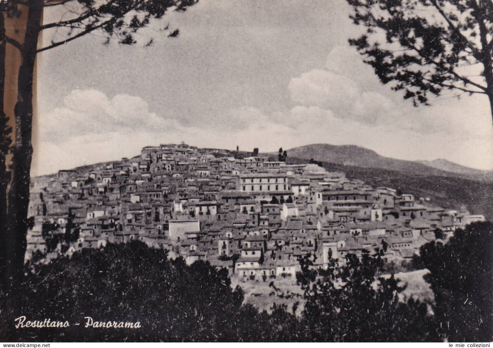 Cartolina Resuttano ( Caltanissetta ) Panorama - Caltanissetta