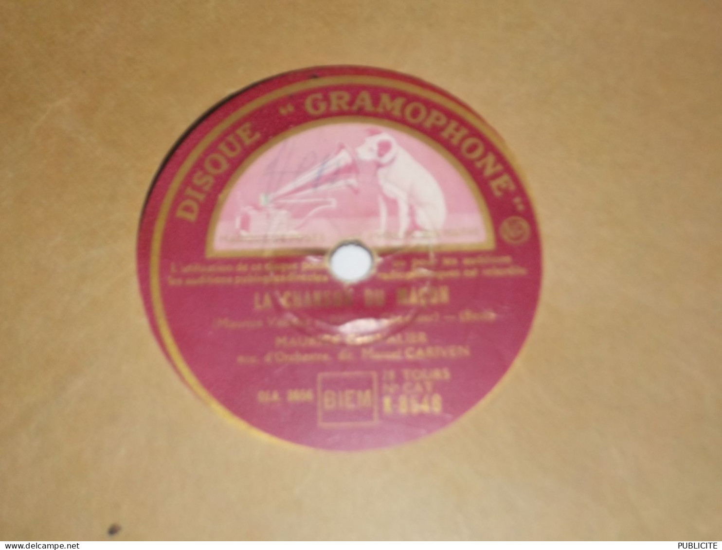 DISQUE 78 TOURS MAURICE CHEVALIER 1941 - 78 Rpm - Schellackplatten