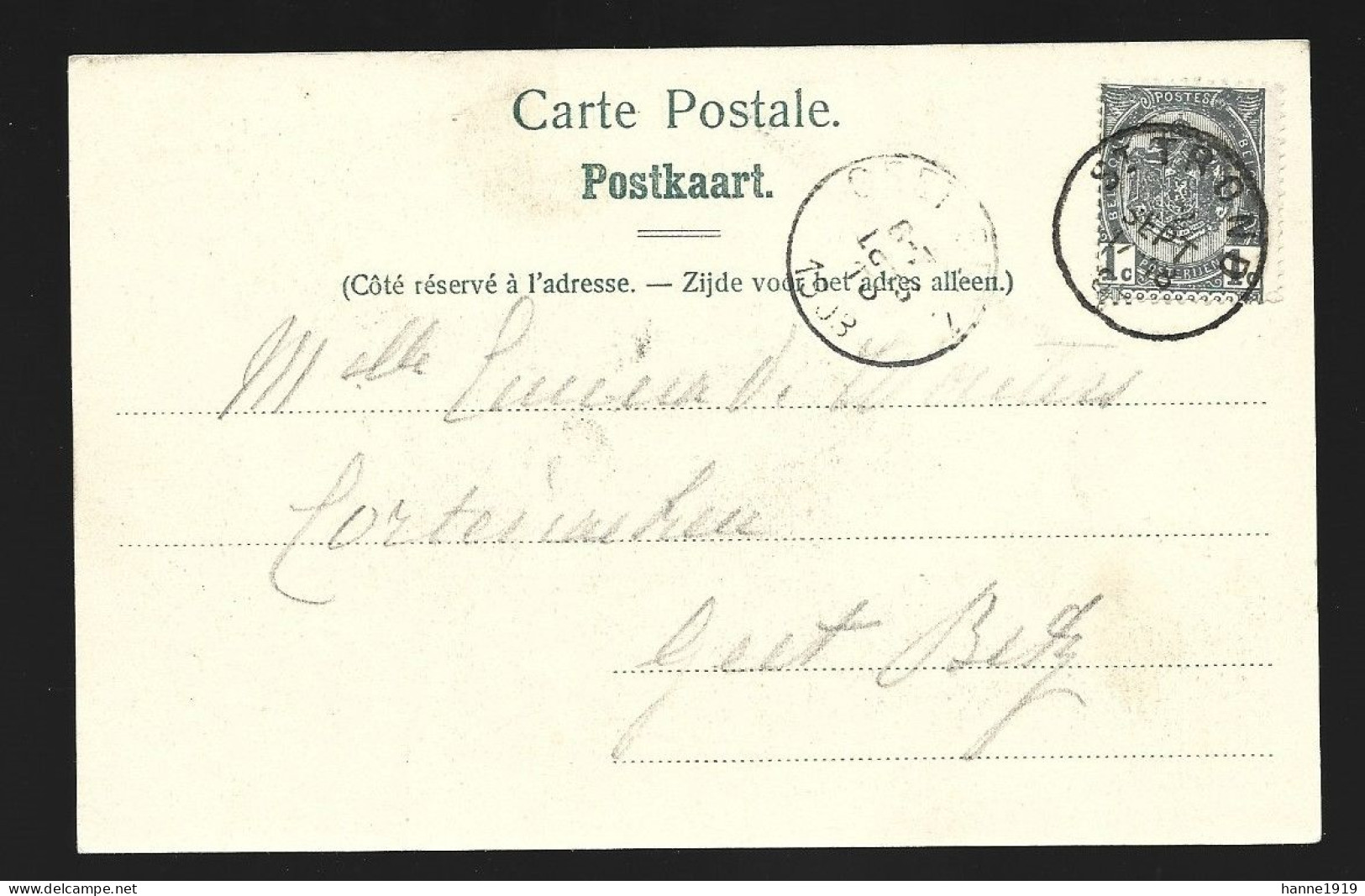 Sint Truiden Le Chateau De Duras Briefstempel 1903 Saint Trond Htje - Sint-Truiden