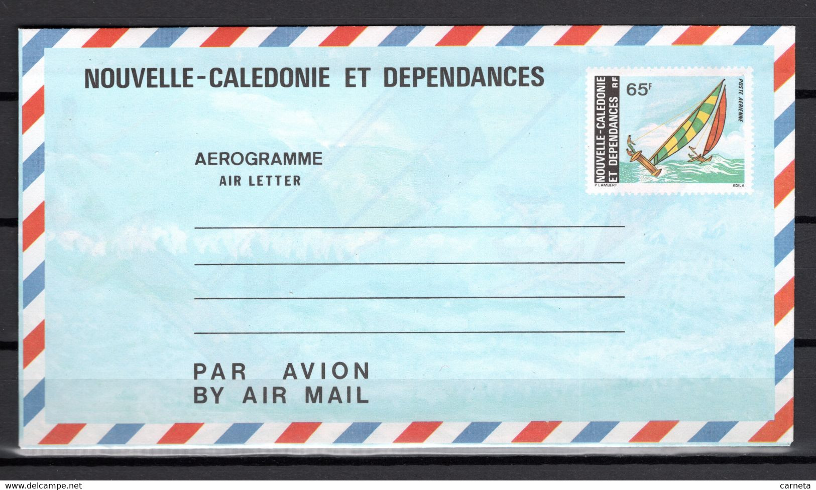 NOUVELLE CALEDONIE  AEROGRAMME N° 11   NEUF SANS CHARNIERE COTE  7.50€    BATEAUX - Aerogramas